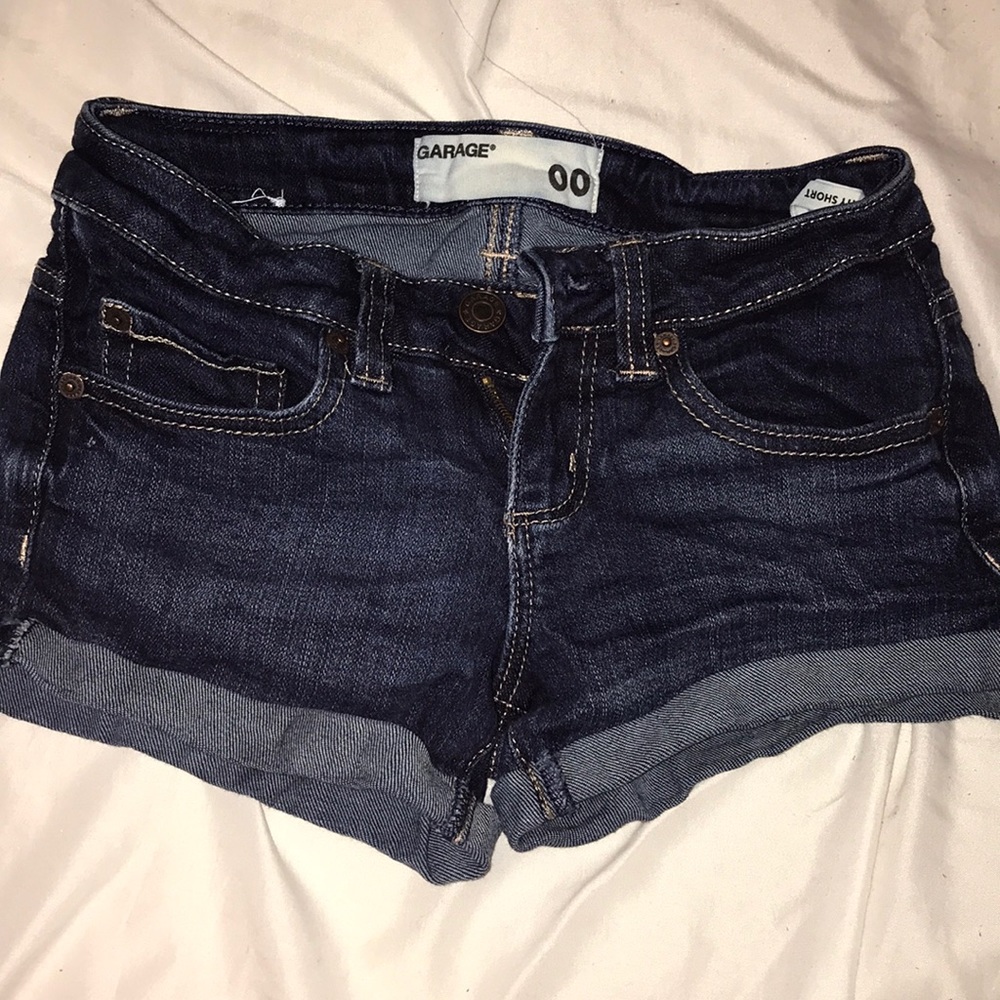 Dark blue jean shorts